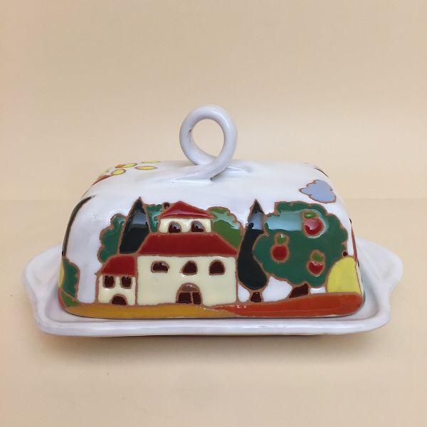 NW109A 20 - Butter dish with lid cm. 20l naif day
